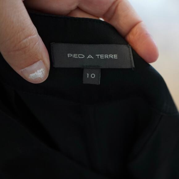 Pied A Terre Women's 100% Silk Tapper leg size 10 - Picture 2 of 6